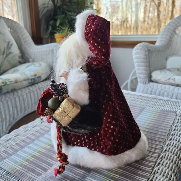 Vintage Old World Father Christmas Kris Kringle Santa Claus Figurine Tree Topper - Picture 7 of 10